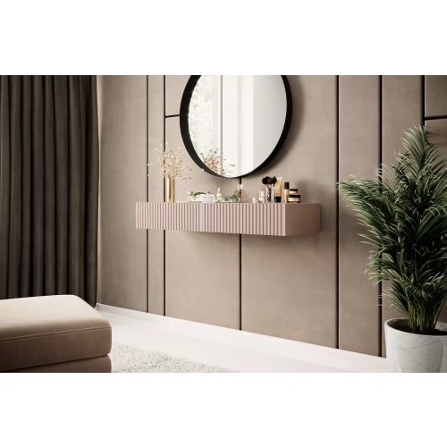 Wisząca konsola / toaletka Nicole 100 cm z szufladami - antyczny róż - Limitowana oferta